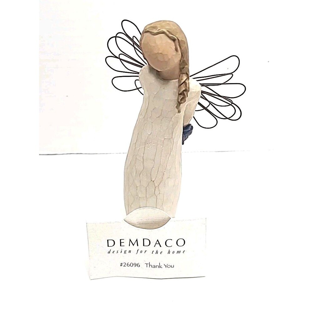Vintage Willow Tree Angel Figurine “Thank You” #26096 Susan Lordi 5.5”
